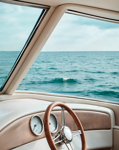 Picture of an elegant boat window.