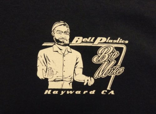 Bell Plastics T-shirt front label